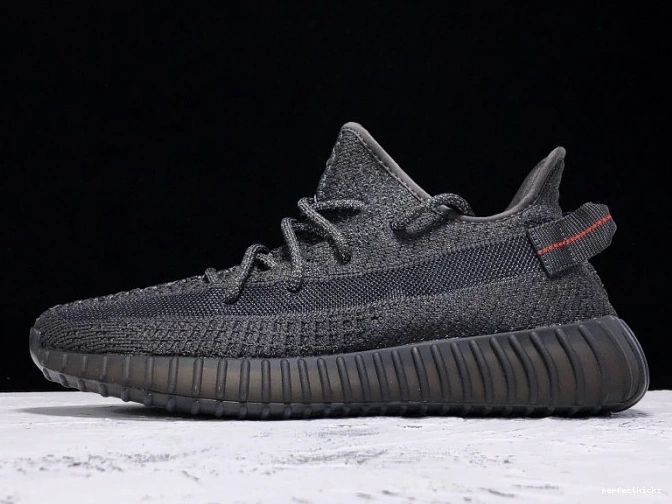 (Reflective) V2 Static 350 Adidas Boost Black - FU9007 Yeezy 0821